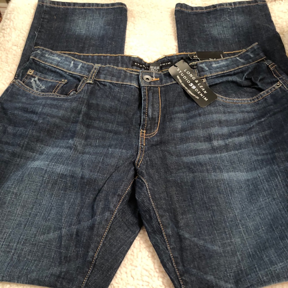 STUDIO 59 DENIM STRAIGHT LEG